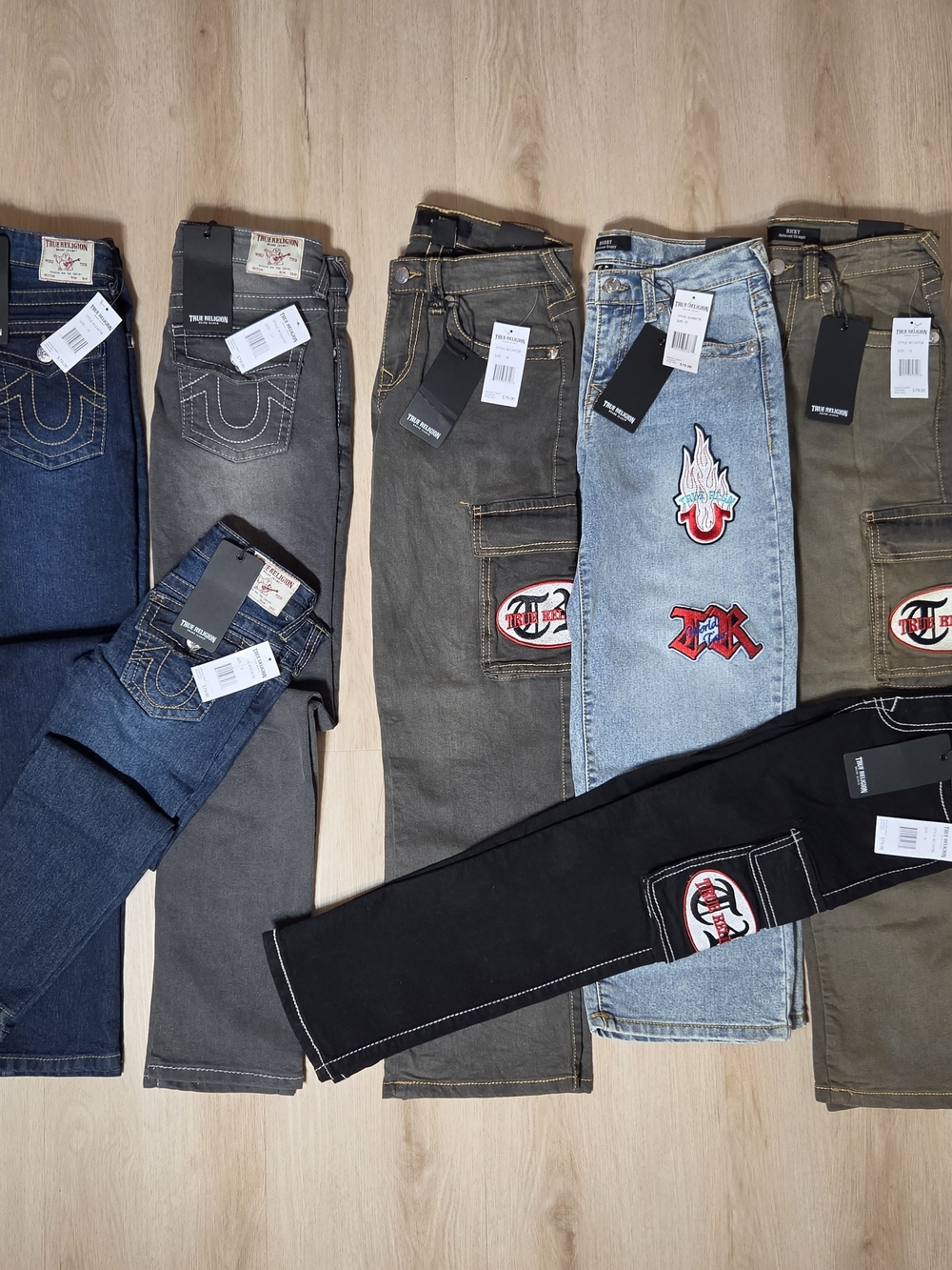 NWT True Religion Boys Jeans Mega Lot 7-Pair Bundle (5 - 16) Streetwear & Cargo